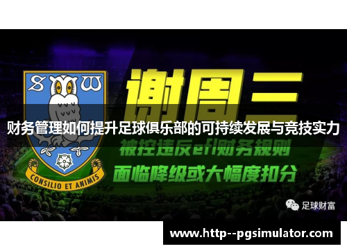 财务管理如何提升足球俱乐部的可持续发展与竞技实力